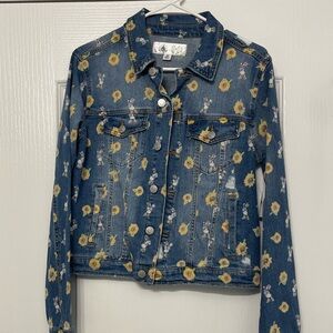 Disney Daisy Duck denim jacket official flower and garden merchandise